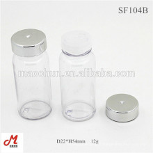 Wholesale 12g clear powder bottle cosmetic jar with sifter
